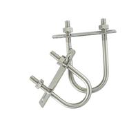 Tubo de M6-m8 16-108 304, abrazadera de tubo en forma de U de acero inoxidable, filete de clip en U con combinación de tuerca deflectora, perno de hebilla de tornillo en forma de U(M6-20(2sets))