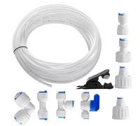 Tubo De Manguera De Alimentación De Agua - Kit De Cuchillo De Tubo Purificador, Línea De Conector | Manguera De Filtración Para Beber Para La Ósmosis Invertida De Filtro De Acuario, Uso