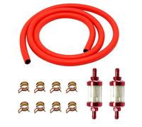 Tubo de manguera de gasolina con clips para motocicleta, ATV Dirt Bike Quad-Gas líquido de fácil instalación, accesorios de mantenimiento para bicicletas modificadas