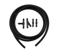 Tubo de manguera de limpiaparabrisas con conector divisor para enrutamiento de líquido desde la bomba de chorro de la lavadora a las boquillas en vehículos comunes