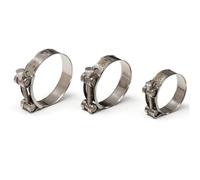 Tubo de manguera del turbo 1 pieza Herramienta de reparación escape, herrajes soldadura, abrazadera tubo con perno en T acero inoxidable, abrazaderas para manguera Manguera Turbo Coche(74-79mm)