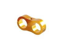 Tubo de manguera del turbo Kit separador de mangueras universal AN4, AN6, AN8 y AN10 aluminio billet para tuberías combustible agua(AN8 gold)