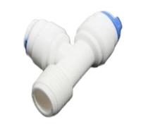 Tubo de manguera OD de 1/4 ", 3/8", 1/4 ", 1/2", 3/4 ", 1/8", conectores rápidos de tubería de plástico, accesorios de conector de agua RO, sistema de ósmosis inversa(T-7544)