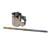 Tubo de muestreo de líquidos, muestreador de Agua telescópico de Acero Inoxidable de 500 ml/1000 ml, cucharón de péndulo, Cubo de muestreo portátil para Agua y Lodo, Poste de muestreo de líq