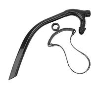 Tubo de Natación Frontal, Tubo de Snorkel Natacion de Silicona para Adultos Tubo de Buceo para Piscina Profesional Tubo Frontal Natacion Piscina, Tubo para Nadar en Piscina para Snorkel, Buceo, Negro