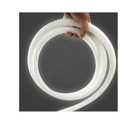 Tubo de neón de silicona redondo de 2M, difusor de tira LED flexible de 360°, cubierta impermeable blanca(R22 For 8mm PCB)