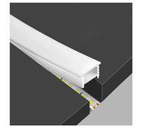 Tubo De Neón, Tubo De Cuerda De Neón LED Empotrado, Tira De LED Flexible De Silicona Impermeable Extraíble, Lámparas De Jardín Cuadradas, Baño Al Aire Libre, Decoración Del Hogar, Blanco(B-20x20mm,2me