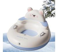Tubo de nieve - 90 cm juguetes de dibujos animados con asas - Resistente al frío tubo de nieve inflable - Apto para niños mayores de 3 años y adultos actividades para la familia esquí al aire libre