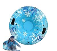 Tubo de nieve inflable para trineo, solución de prevención de grietas bajo cero, juguete deportivo de invierno de PVC resistente, tobogán de fricción de alta velocidad + base sin costuras, robusto