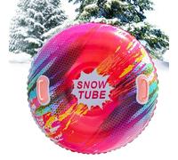 Tubo de nieve inflable - trineo inflable de 90 cm, tubo de trineo de invierno antivuelco, deslizador de nieve resistente y duradero
