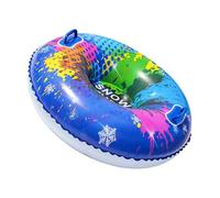 Tubo de nieve - PVC, 37.4x37.4in trineo de nieve inflable Diseño resistente al frío | Trineo de invierno duradero con asas, tubo inflable para niños, adultos, diversión familiar, estación de esquí