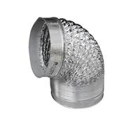 Tubo de papel aluminio Flexible, manguera ventilación, sistema aire for cocina, inodoro, conducto ventilador Extractor hidropónico, 2 uds para Campana Extractora