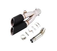Tubo de para Escape intermedio Doble Salida para Motocicleta para N para C70 0 para 0X para 0S NC750 NC750X Cámara Marcha Atrás Coche