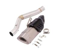 Tubo de Para Escape motocicleta Para Benelli 502c Silenciador Para fibra carbono modificado DB Killer enlace medio Eliminador catalizador Silenciador Moto