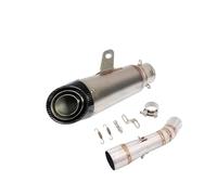 Tubo de Para Escape motocicleta Para Benelli 502c Silenciador Para fibra carbono modificado DB Killer enlace medio Eliminador catalizador Silenciador Moto