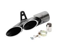 Tubo de Para Escape Motocicleta Para Z900 Para ZX6R, Silenciador Slip-On Doble Bajada en Fibra Carbono Silenciador Moto