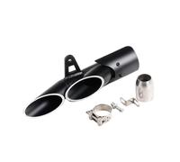 Tubo de Para Escape Motocicleta Para Z900 Para ZX6R, Silenciador Slip-On Doble Bajada en Fibra Carbono Silenciador Moto