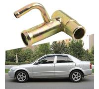 Tubo de paso de agua del motor para 323 y Protege 1991-2005, compatible con B6S7-15-270A, pieza de repuesto de manguera de refrigerante de radiador de metal, color plateado