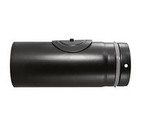 Tubo de pellets ORANIER negro 250 mm con apertura de revisión 100 mm