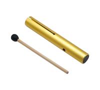 Tubo de Percusión Wah Tubo Wah de aluminio DEF Note, mini tubos portátiles, instrumentos percusión for meditación y sanación sonora for niños(Gold E Note 26cm)