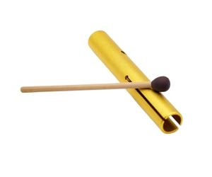 Tubo de Percusión Wah Tubo Wah DEF Note de aluminio, minitubo portátil for meditación, sanación sonora, instrumentos musicales percusión raros for regalo infantil(Gold E Note 26cm)