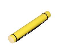 Tubo de Póster Antigolpes Impermeable de Gran Capacidad para Almacenamiento, Ampliable y Conveniente para Obras de Arte, Planos, Mapas, Documentos, para Artistas y Arquitectos (Yellow)