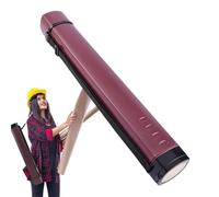 Tubo de póster, soporte para póster con correa extensible, tubo de almacenamiento, tubos de póster portátiles para lienzos, documentos, impresiones fotográficas grandes, artistas, ilustradores, Red