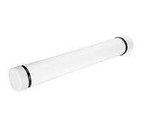 Tubo de Póster, Tubo de Almacenamiento de Dibujo, Soporte de Planos de Almacenamiento con Engrosado Extensible para Colección Telescópica, Estuche de Redacción de Carteles (WHITE)