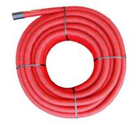 Tubo De Protección De Cable PE-HD De Doble Pared 40x33mm Rojo 50M - MBR040 [50 Metros]