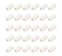 Tubo de protección de termopar Juego de 30 tubos cerámica y un solo orificio, 10 mm largo 2 diámetro interior for cables eléctricos
