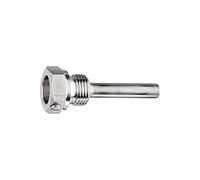 Tubo de protección para atornillar, con tornillo de bloqueo, G 1/2, L1 = 160 mm, presión de funcionamiento máx. 25 bares, acero CrNi.
