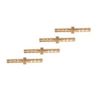 Tubo de púas de latón Montaje de manguera Reductor de cola Tapón reductor Grifo Junta de acoplamiento de riego Conector 4-4mm 4 piezas