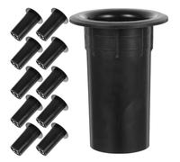 Tubo de Puerto para Caja de Woofer Negro de Plástico 12 Piezas | Accesorio de Altavoz, Salida de Aire para Montaje Sencillo, Superficie Pulida, Uso Fiable