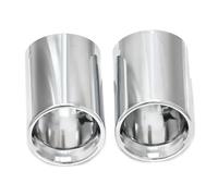 Tubo de Punta Cola Escape Silenciado 2 Cubiertas Negras Para Tubo De Escape De Coche Para Z4 G29 Para Xdrive Para 20i 30i 2019-2024 Repuesto De Silenciador Perfecto(Plata)