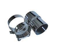 Tubo de Punta Cola Escape Silenciado Adaptador Reductor De Tubo De Escape De Acero Inoxidable Para Motocicleta Y Coche Silenciador De Escape Soldado. Perfecto(I.D 63.5MM-76.2MM)