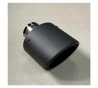 Tubo de Punta Cola Escape Silenciado De Silenciador De Escape De Fibra De Carbono Mate Ovalado E Inclinado Universal Embellecedores De Tubo De Escape 1 Unidad Perfecto(57MM IN 150MM OUT)