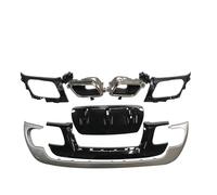 Tubo de Punta Cola Escape Silenciado Difusor Parachoques Trasero Para Land Para Rover Para Range Para Rover Para Velar Silenciador Escape Marco Alerón Placa Divisora Kit Carrocería Perfecto(Plata)