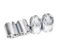 Tubo de Punta de Silenciador Embellecedor De Escape Para M2 Para M3 Para M4 G80 G82 G83 G87 Tapa De Escape Tapa Conexión Directa Para Tubo De Escape Boquilla Silenciador(Plata)