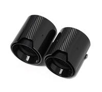 Tubo de Punta de Silenciador Punta De Escape Coche 2 Piezas Para Serie 2 F22 F23 Para M235i Para M240i F20 F21 Para M135i Para M140i Punta De Silenciador ID60mm(Negro)