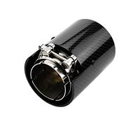 Tubo De Punta Escape Coche Recto Para Para M2 Para M3 Para M4 Para M5 Longitud 125mm Modificado Salida Única Garganta Trasera Tubo de escape(Diameter 70mm)