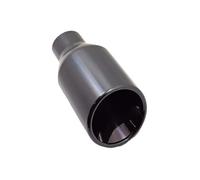 Tubo De Punta Tubo De Garganta De Cola De Modificación De Coche, Boquilla De Escape Silenciador De Acero Inoxidable Chapado En Negro De 89mm