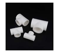 Tubo de PVC Adaptador maneras Tres 20pcs PPR Igualdad conector en T 20 mm 25 mm 32 mm 40 mm del tubo de agua Robinetería de PPR del tubo de agua tubo (Color : White, Diameter : Inner diameter 25mm)
