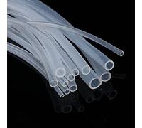 Tubo de PVC, manguera caucho silicona grado alimenticio, tubo flexible transparente 1 metro, 4 5 6 7 8 9 10 11 12 14 16 mm diámetro exterior(8x12 Mm)