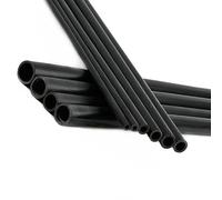Tubo De PVC Negro, 3 Unidades, Longitud 50 Cm, Diámetro Exterior 5 A 19 Mm, Adaptador For Acuario, Riego Jardín, Bricolaje(ID 12mmx OD 15mm 3pcs)
