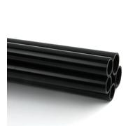 Tubo De PVC Negro, 3 Unidades, Longitud De 50 Cm, Diámetro Exterior De 5 A 19 Mm, Adaptador For Acuario, Riego De Jardín, Bricolaje.(ID 15mmx OD 18mm 3pcs)