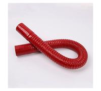Tubo de radiador de agua de manguera Flexible de silicona Universal rojo de 40~100mm for unión de goma de alta presión y alta temperatura de entrada de aire(800mm,ID-38mm)