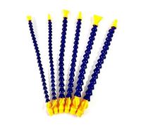 tubo de refrigerante flexible Manguera de tubo refrigerante aceite agua Flexible plástico, 1/2, 3/8, 1/4 '', 300mm, 400mm, con boquilla plana redonda(Round-500MM,1/4")