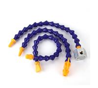 tubo de refrigerante flexible Tubo de manguera refrigerante plástico, boquilla plana Universal 1/4 ", 3/8, 1/2", tubo refrigeración aceite agua redondo Flexible con interruptor(DN15 Flat,60CM)