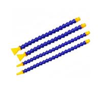 tubo de refrigerante flexible Tubo neumático 1/4 "3/8" 1/2 "BPS rosca macho plástico Flexible agua aceite refrigerante manguera for tubo de aire y(3l8-Round-400mm,5 PCS)