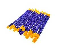 tubo de refrigerante flexible Tubo refrigerante de aceite agua Flexible plástico, 6 uds., 300/400/500mm, 1/4, 3/8, 1/2, boquilla plana/redonda(300mm Round Switch,1 4)